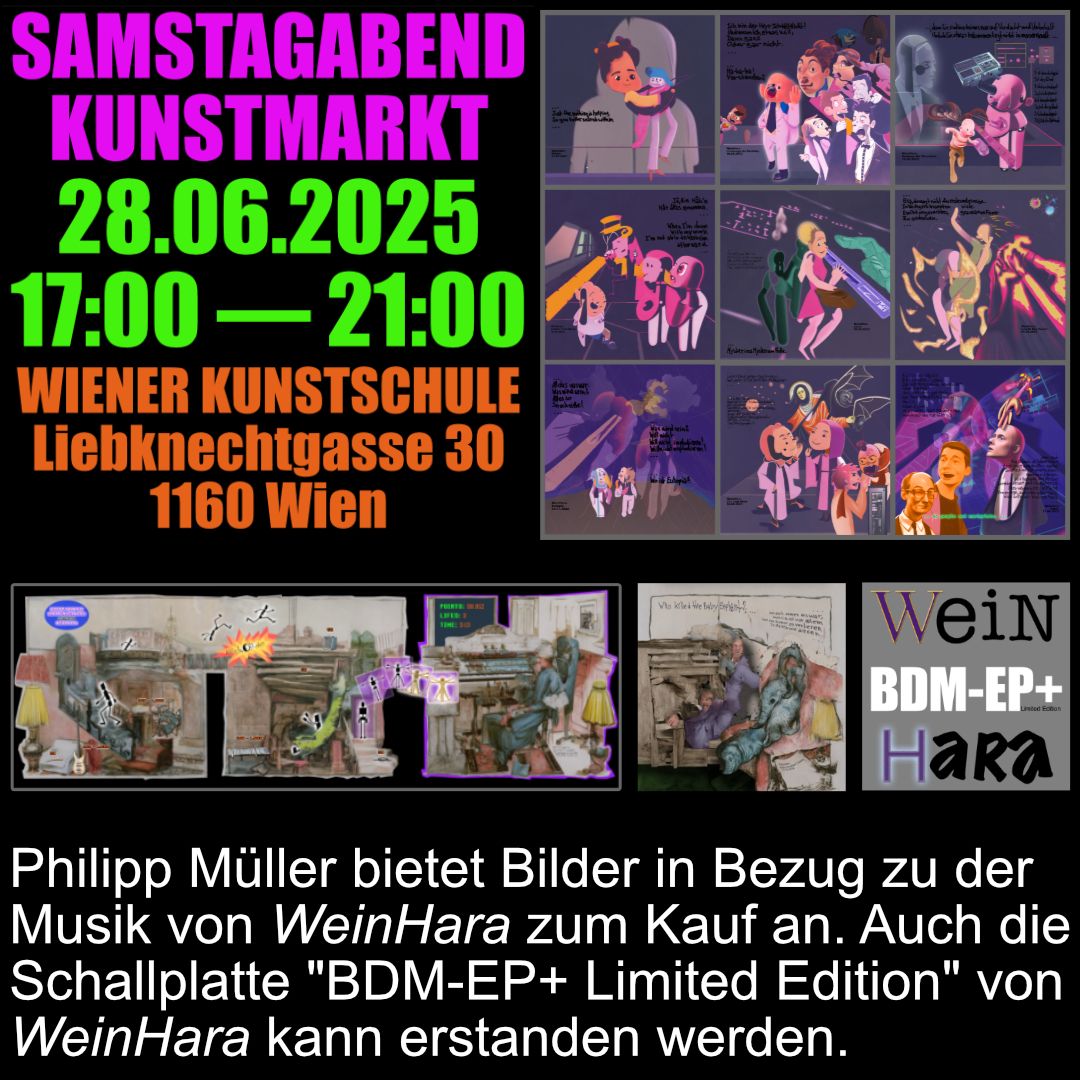 Samstagabend kunstmarkt webflyer bilder quadrat